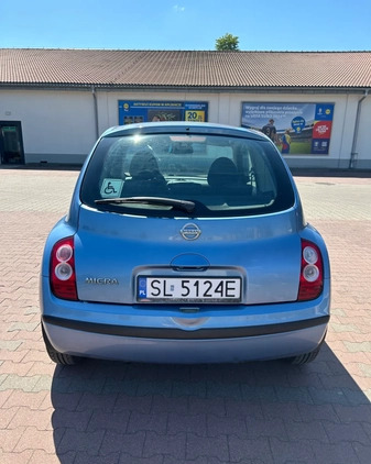 Nissan Micra cena 7500 przebieg: 163000, rok produkcji 2008 z Świętochłowice małe 92